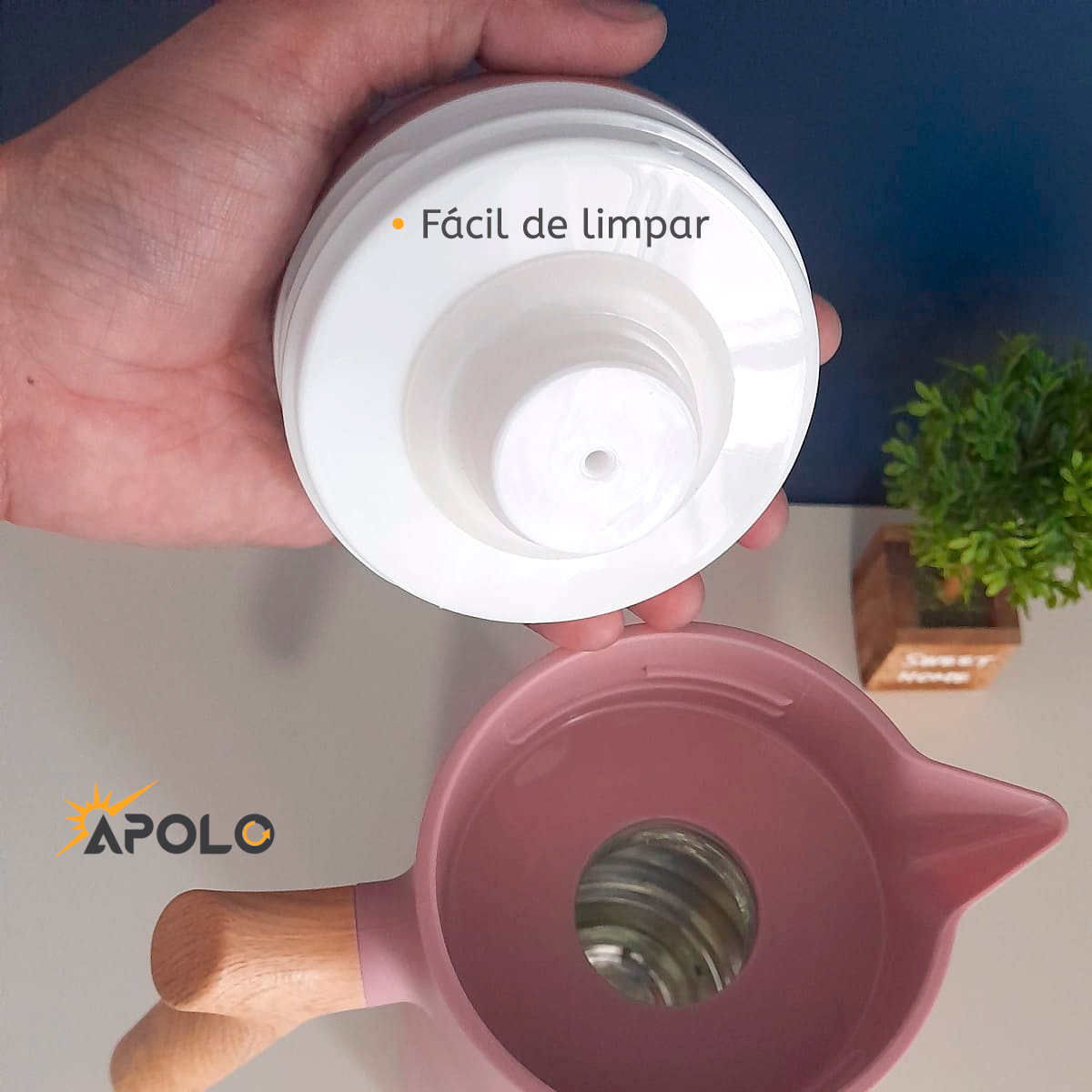 garrafa térmica com tampa fácil de limpar